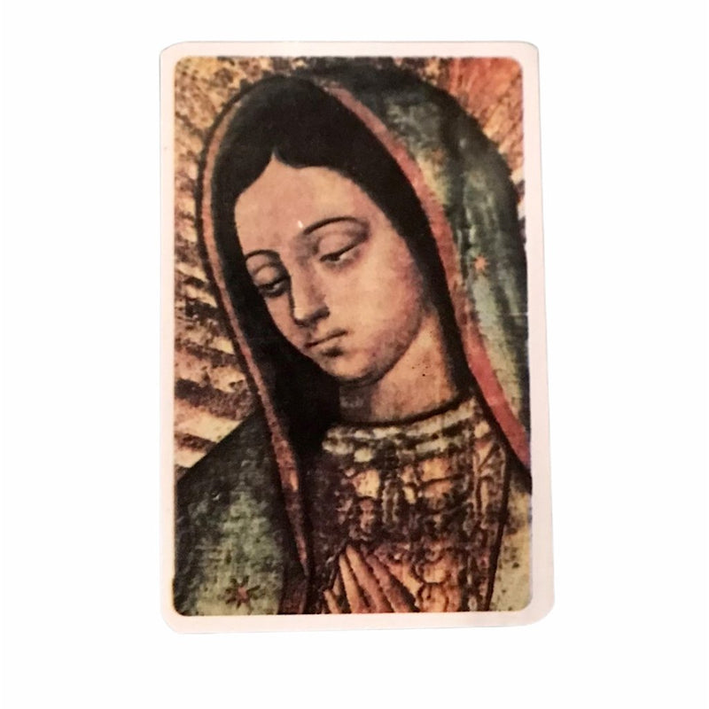 Estampa con oración - Virgen de Guadalupe (Rostro) - Librería y Artículos Religiosos San Judas Tadeo