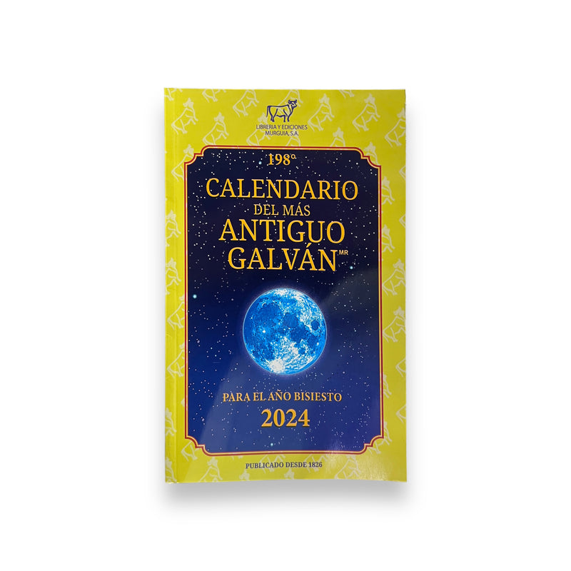 Calendario del más antiguo Galván 2024