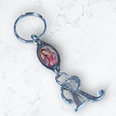 Llavero Letra R - Virgen de Guadalupe