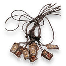 Mini Escapulario Virgen del Carmen , 1.2x1.8 cm