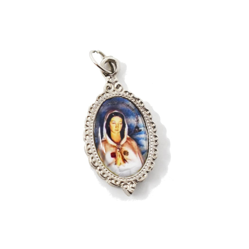 Medalla de La Virgen Rosa Mistica, 1.5x2.5cm