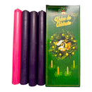 Paquete De 4 Velas De Adviento - (19 X 2cm)