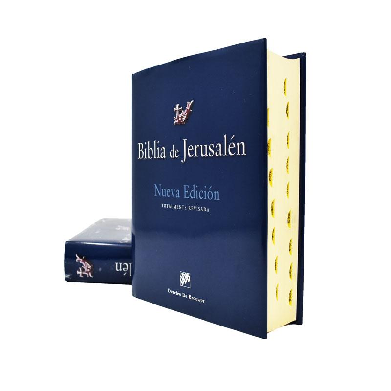 Biblia de Jerusalén - Nueva Edición, Pasta dura con separadores. Edición manual - Librería y Artículos Religiosos San Judas Tadeo