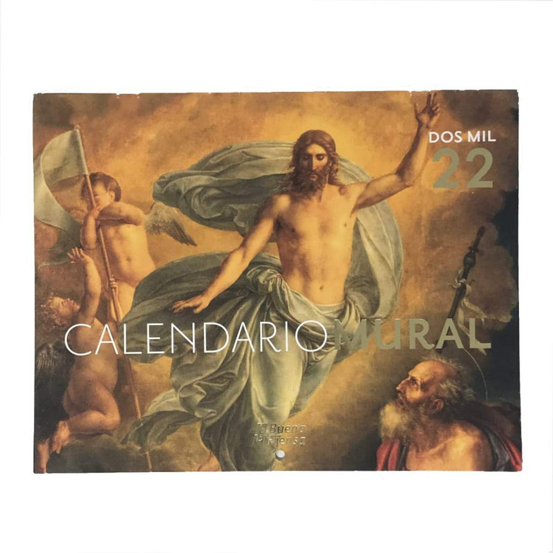 Calendario mural 2022 - Resurrección de Cristo - Librería y Artículos Religiosos San Judas Tadeo