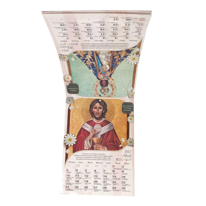 Calendario popular 2022 - Imágenes y oraciones para cada mes del año - Librería y Artículos Religiosos San Judas Tadeo