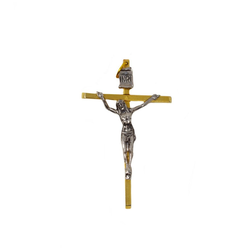 Crucifijo metálico de pared 4.5x7.5cm - Librería y Artículos Religiosos San Judas Tadeo