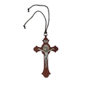 Cruz De San Benito, Crucifijo de madera 5.9x10cm - Librería y Artículos Religiosos San Judas Tadeo