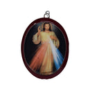 Cuadro de la Divina Misericordia, Ovalo 10x13cm - Librería y Artículos Religiosos San Judas Tadeo