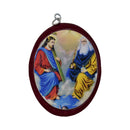 Cuadro de la Santísima Trinidad, Ovalo 10x13cm - Librería y Artículos Religiosos San Judas Tadeo