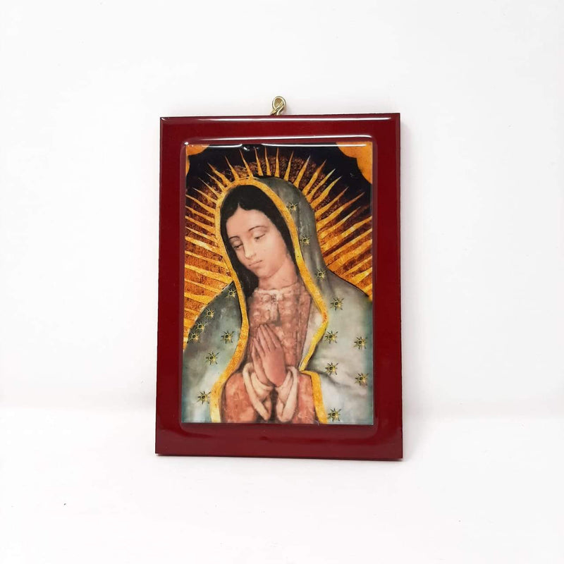 Cuadro de la Virgen de Guadalupe 18.5x13cm - Librería y Artículos Religiosos San Judas Tadeo