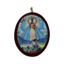 Cuadro de La Virgen de la Caridad del Cobre, Ovalo 10x13cm - Librería y Artículos Religiosos San Judas Tadeo