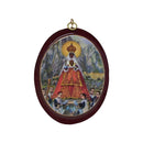 Cuadro de La Virgen de Montserrat, Ovalo 10x13cm - Librería y Artículos Religiosos San Judas Tadeo