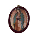 Cuadro de Nuestra Señora de Guadalupe, Ovalo 10x13cm - Librería y Artículos Religiosos San Judas Tadeo