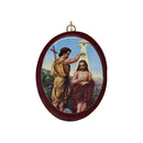 Cuadro de San Juan el Bautista, Ovalo 10x13cm - Librería y Artículos Religiosos San Judas Tadeo