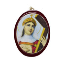 Cuadro de Santa Elena de la Cruz, Ovalo 10x13cm - Librería y Artículos Religiosos San Judas Tadeo