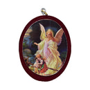Cuadro del Ángel de la guarda, Ovalo 10x13cm - Librería y Artículos Religiosos San Judas Tadeo