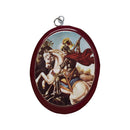 Cuadro del San Jorge, Ovalo 10x13cm - Librería y Artículos Religiosos San Judas Tadeo