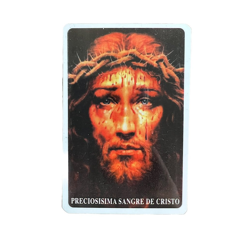 Estampa con oración - Preciosísima Sangre de Cristo - Librería y Artículos Religiosos San Judas Tadeo