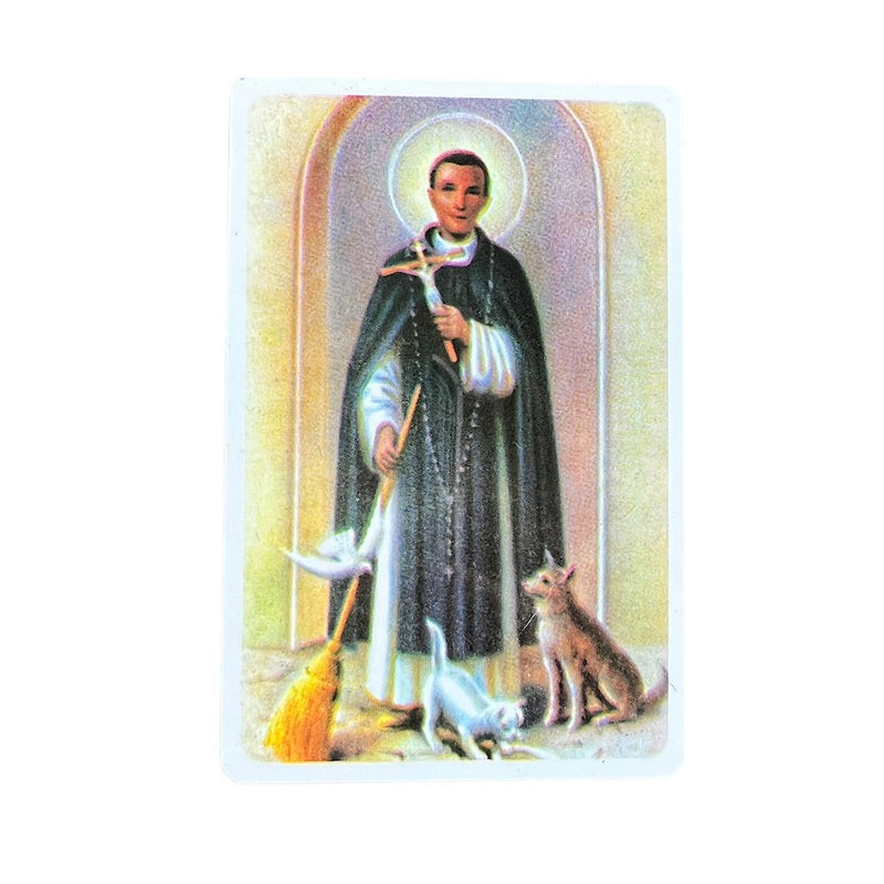 Estampa con oración - San Martín de Porres - Librería y Artículos Religiosos San Judas Tadeo