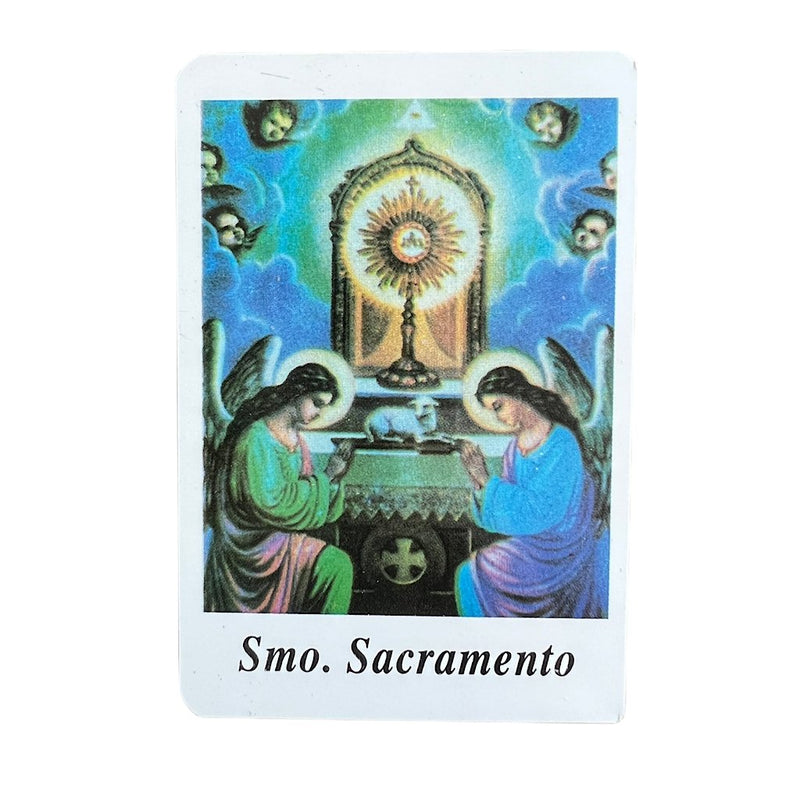 Estampa con oración - Santísimo Sacramento - Librería y Artículos Religiosos San Judas Tadeo