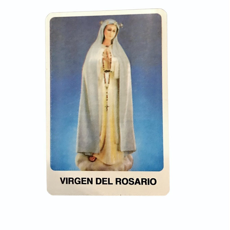 Estampa con oración - Virgen del Rosario - Librería y Artículos Religiosos San Judas Tadeo