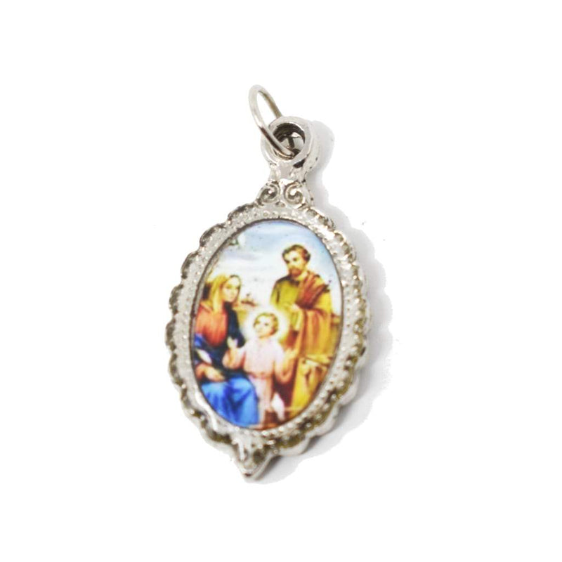 Medalla de La Sagrada Familia de Jesús, María y José, 1.5x2.5cm - Librería y Artículos Religiosos San Judas Tadeo