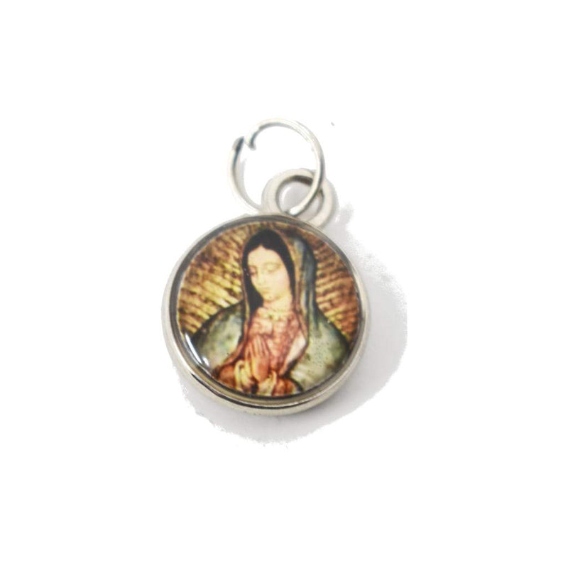 Medalla de La Virgen de Guadalupe, Circular 1.5cm - Librería y Artículos Religiosos San Judas Tadeo