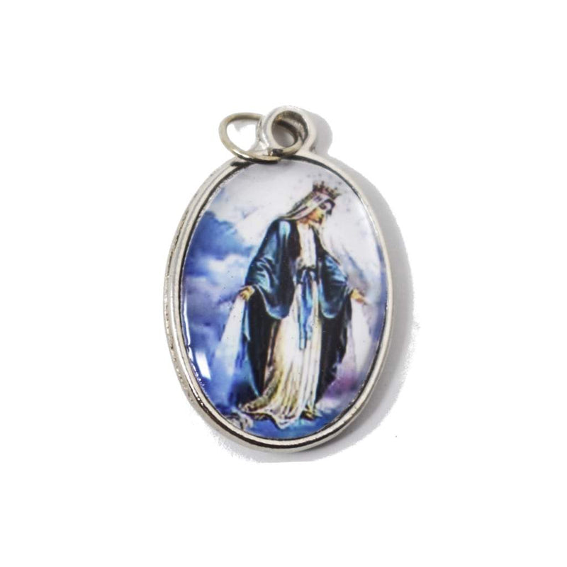 Medalla de La Virgen de la Medalla Milagrosa, Ovalada 2x3cm - Librería y Artículos Religiosos San Judas Tadeo