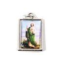 Medalla de San Judas Tadeo, cuadrada 1.5x2cm - Librería y Artículos Religiosos San Judas Tadeo