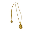 Medalla dorada de La Virgen de Guadalupe con cadena - Librería y Artículos Religiosos San Judas Tadeo