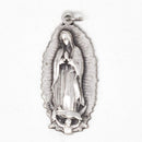 Medalla metálica de la Virgen de Guadalupe 2x4.5 cm - Librería y Artículos Religiosos San Judas Tadeo
