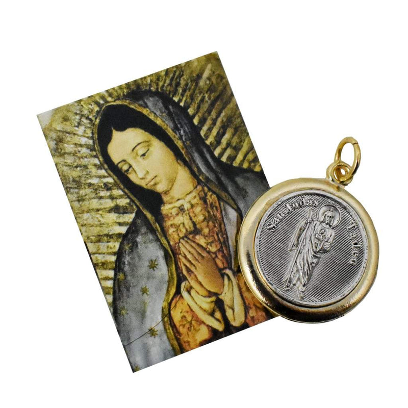 Medalla San Judas Tadeo y Virgen de Guadalupe - Librería y Artículos Religiosos San Judas Tadeo