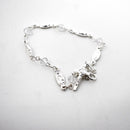 Pulsera de cristal cortado con La Virgen De Guadalupe, plateada - Librería y Artículos Religiosos San Judas Tadeo