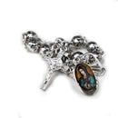 Pulsera metálica con rosas y La Virgen De Guadalupe - Librería y Artículos Religiosos San Judas Tadeo