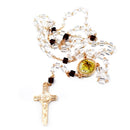 Rosario al Espíritu Santo, cristal cortado - Librería y Artículos Religiosos San Judas Tadeo