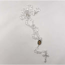 Rosario de cristal cortado con medalla de La Virgen de Guadalupe - Librería y Artículos Religiosos San Judas Tadeo