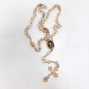 Rosario de cristal cortado con medalla de La Virgen de Guadalupe - Librería y Artículos Religiosos San Judas Tadeo