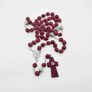 Rosario de palo de rosa con lente - Librería y Artículos Religiosos San Judas Tadeo