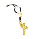 Rosario De San Benito, cristal cortado negro - Librería y Artículos Religiosos San Judas Tadeo