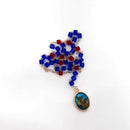 Rosario de San Miguel Arcángel de cristal - Librería y Artículos Religiosos San Judas Tadeo