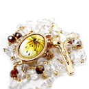 Rosario del Espíritu Santo, cristal cortado - Librería y Artículos Religiosos San Judas Tadeo