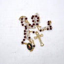 Rosario del Señor De La Misericordia - Cristal cortado - Librería y Artículos Religiosos San Judas Tadeo