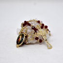 Rosario del Señor De La Misericordia - Cristal cortado - Librería y Artículos Religiosos San Judas Tadeo