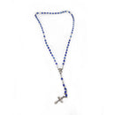 Rosario Italiano de cristal cortado, Azul - Librería y Artículos Religiosos San Judas Tadeo
