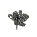 Rosario Italiano metálico, cuenta esférica plateada - Librería y Artículos Religiosos San Judas Tadeo