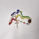 Rosario Misionero de cristal cortado con medalla de La Virgen de Guadalupe - Librería y Artículos Religiosos San Judas Tadeo