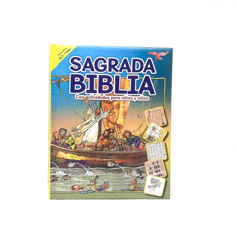 Sagrada Biblia, Con actividades para niños y niñas - Librería y Artículos Religiosos San Judas Tadeo