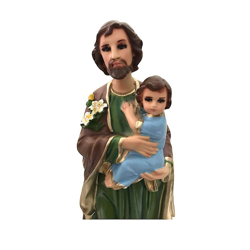 San José con niño Jesús 30cm, resina - Librería y Artículos Religiosos San Judas Tadeo