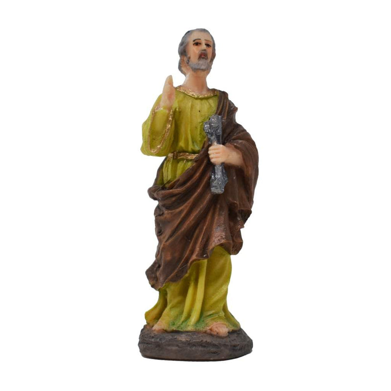 San Pedro 9.5cm, resina - Librería y Artículos Religiosos San Judas Tadeo