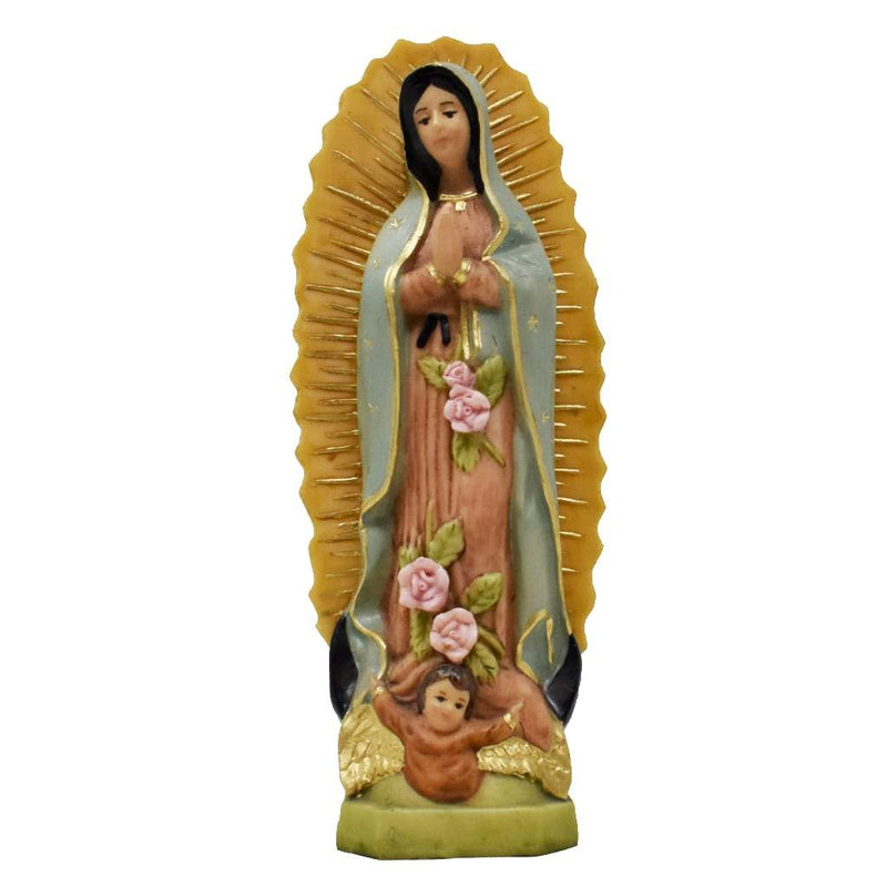 Virgen De Guadalupe de 20cm de resina - Librería y Artículos Religiosos San Judas Tadeo
